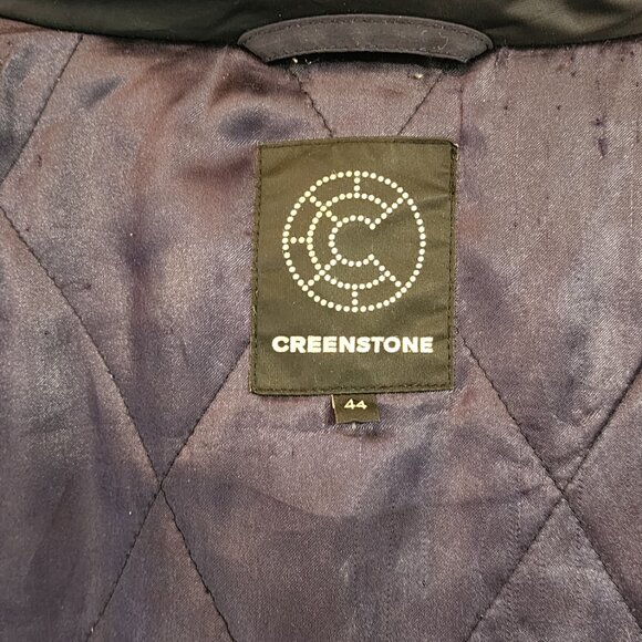 Creenstone Coats Navy Blue Raincoat 9000 Women Sz 44/14 US Double Zip Outdoor - Picture 2 of 16